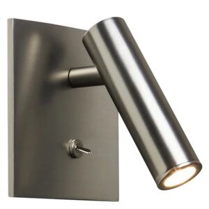 Astro Lighting Enna Square Switched LED Wall Scone MattNickel New In Box 1058046